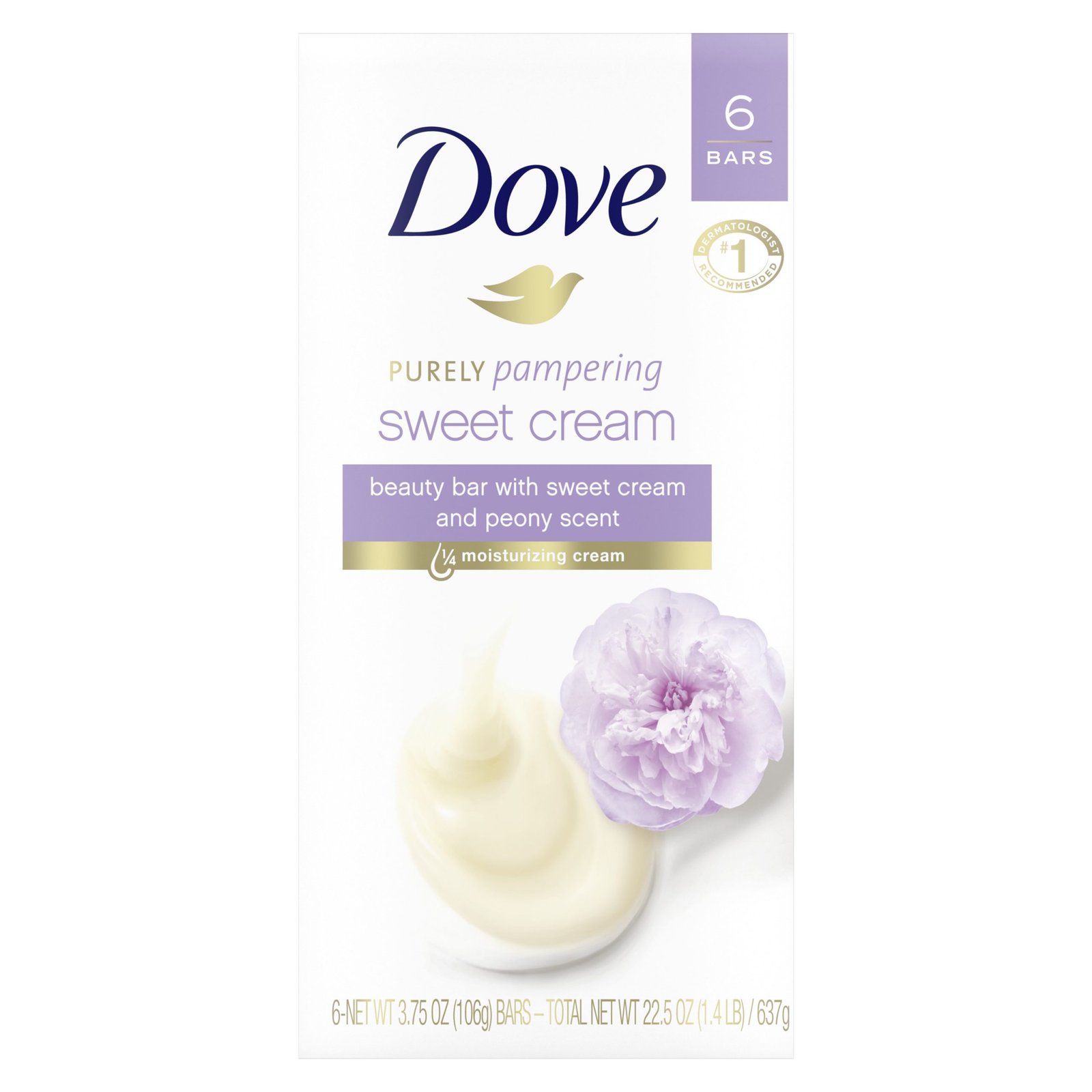 dove purely pampering beauty bar sweet cream & peony brkelgmbh