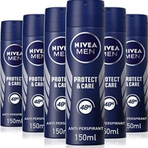 Nivea Men Protect & Care Deodorant Antiperspirant Quick Dry Spray, 48 Hour Protection, 150ml